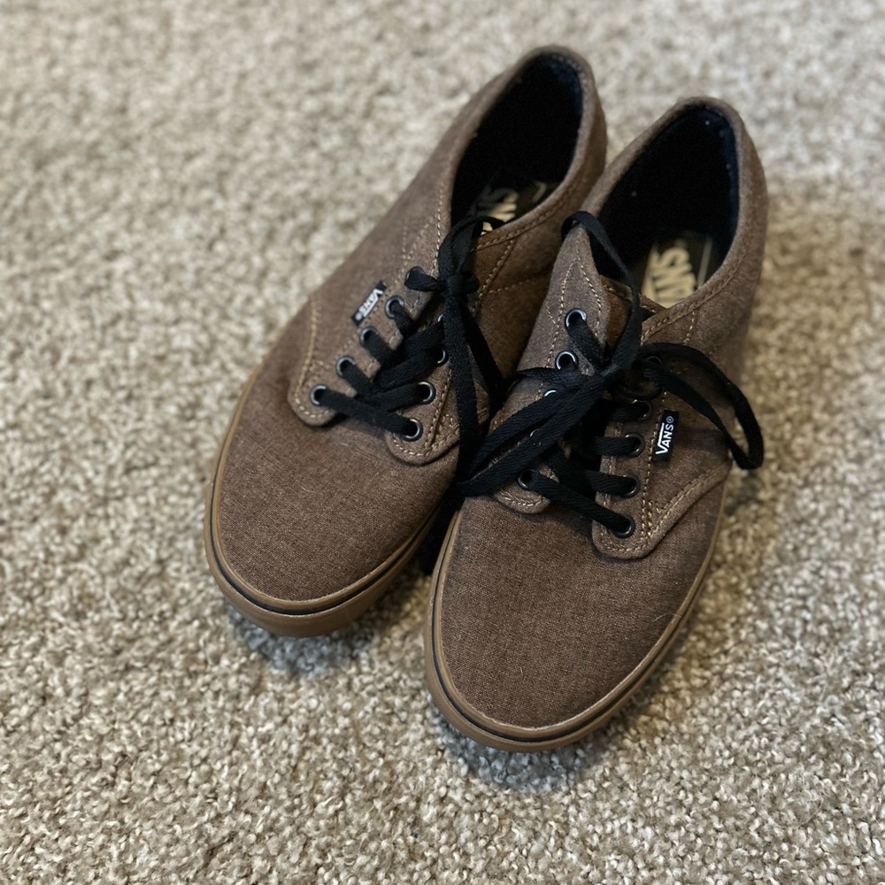Vans Brown Sneakers Low-Top Canvas Style